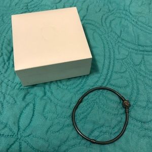 Pandora Oxidized Silver Charm Bracelet